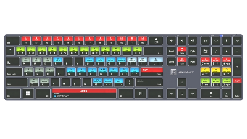 Vimeo Livestream<br>TITAN Wireless Backlit Keyboard - Windows<br>